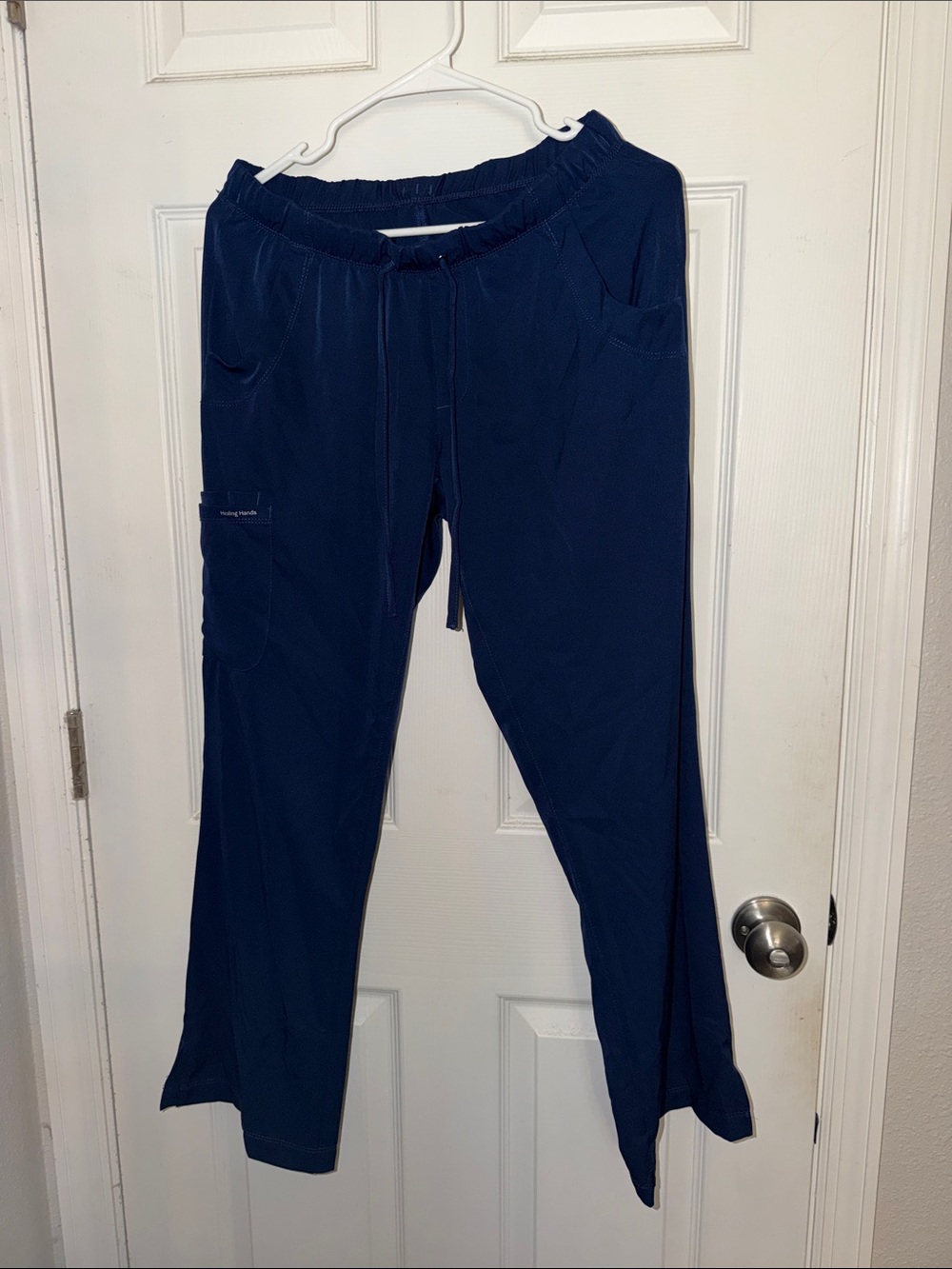 Healing Hands Women’s Navy Drawstring Scrub Pants